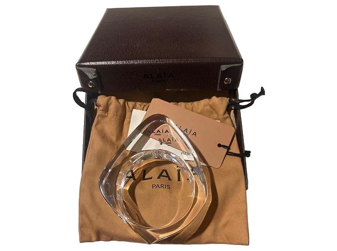 Pulseira de Pexiglass Transparente Alaïa