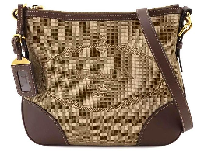 Bolsa de ombro Prada em jacquard