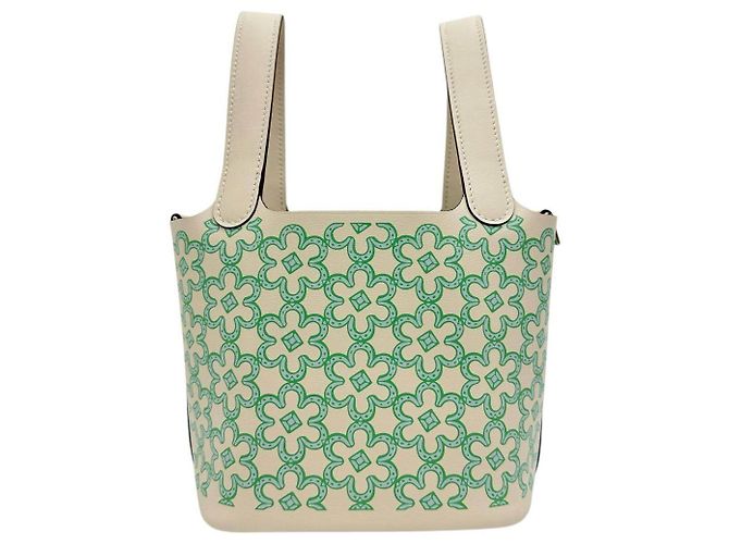 Hermès Bolsa HERMES Picotin Lock Micro em couro VoSwift