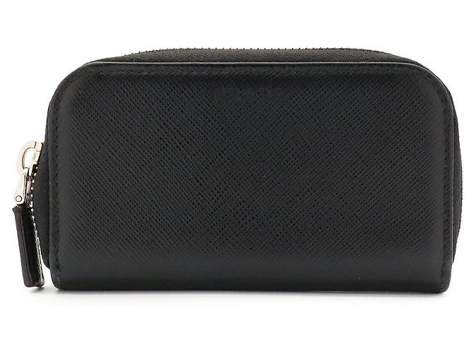 Porte-clés Prada Saffiano zippé pour 6 clés
