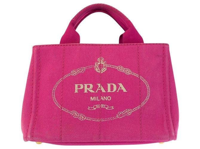Prada Canapa Canvas Tote Bag