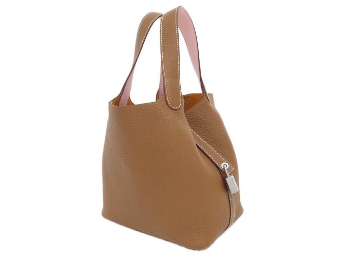 Hermès Sac Hermes Picotin Lock en cuir Eclat