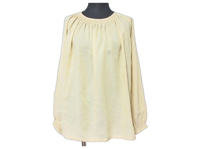 Autre Marque Ebure Sheer Wool Viyella Bluse
