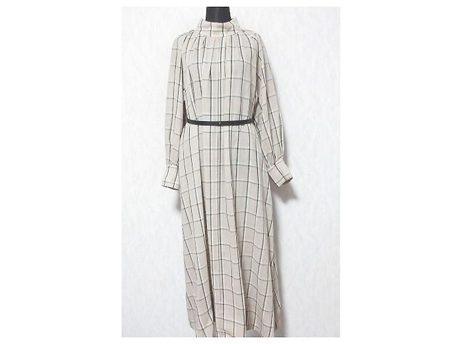 Autre Marque Robe ceinturée à col montant Ébure