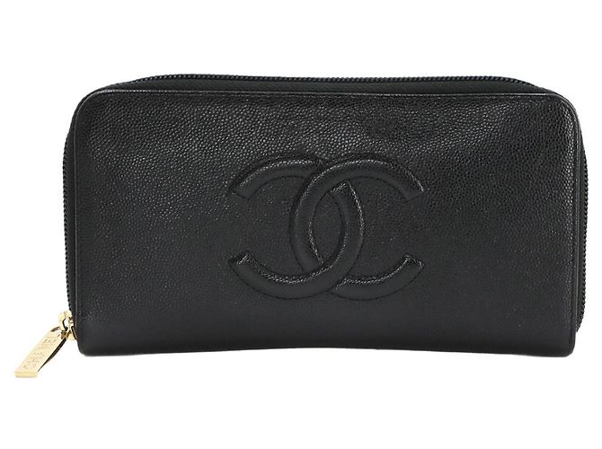 Cartera larga redonda Chanel Coco Mark