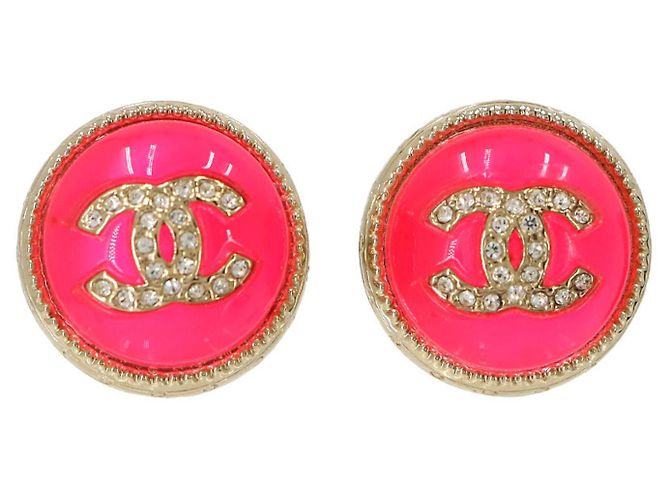 Boucles d'oreilles rondes Chanel Coco Mark