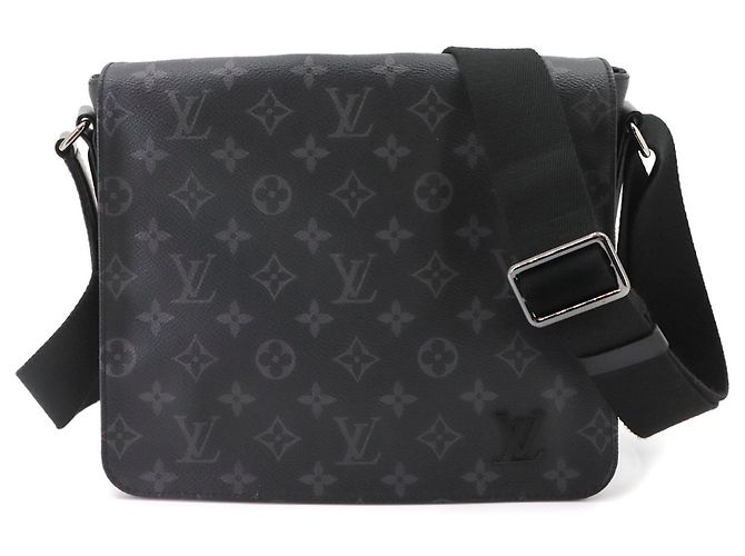 Sac à main épaule Louis Vuitton District PM NM Monogram Eclipse