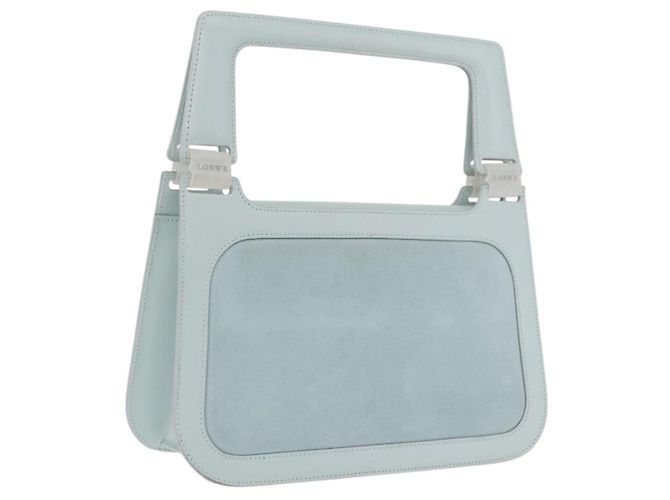 Loewe Jerrillo Bolsa em camurça - Azul Claro