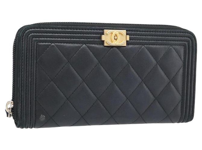 Chanel Boy Portafoglio Lungo Nero