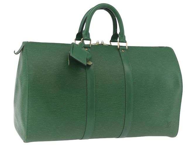 Louis Vuitton Epi Keepall 45 Borsa Boston Verde