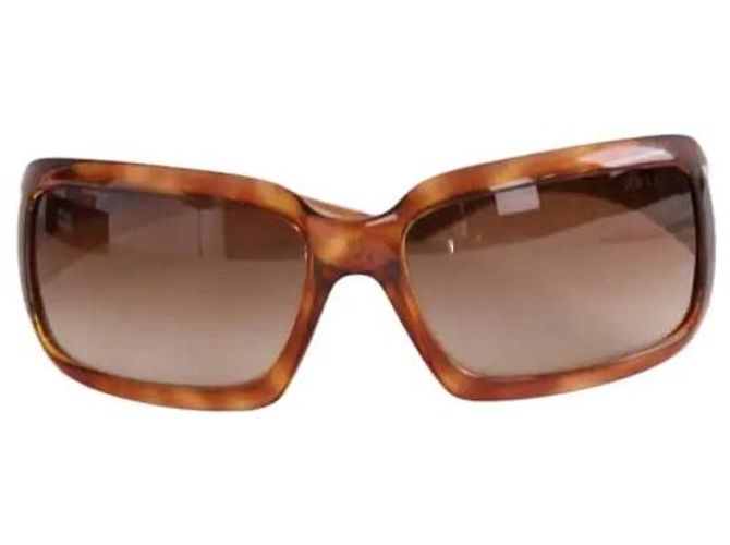 Occhiali da sole Prada marroni in plastica