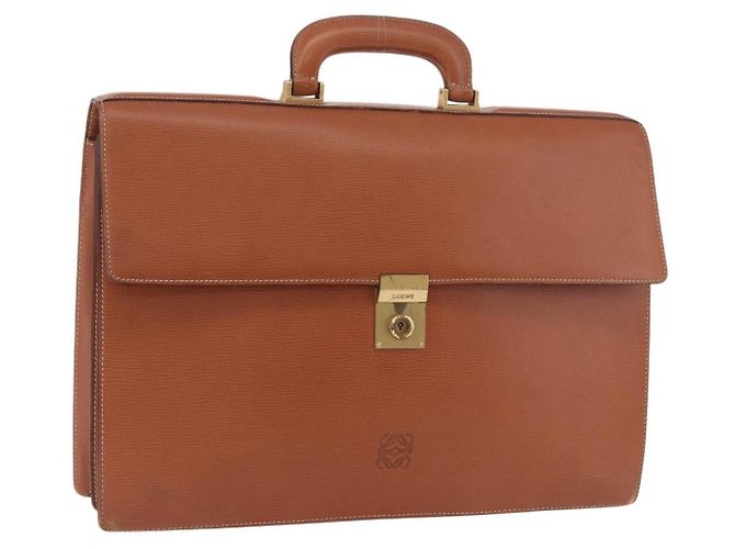 Loewe Brown Leather Briefcase