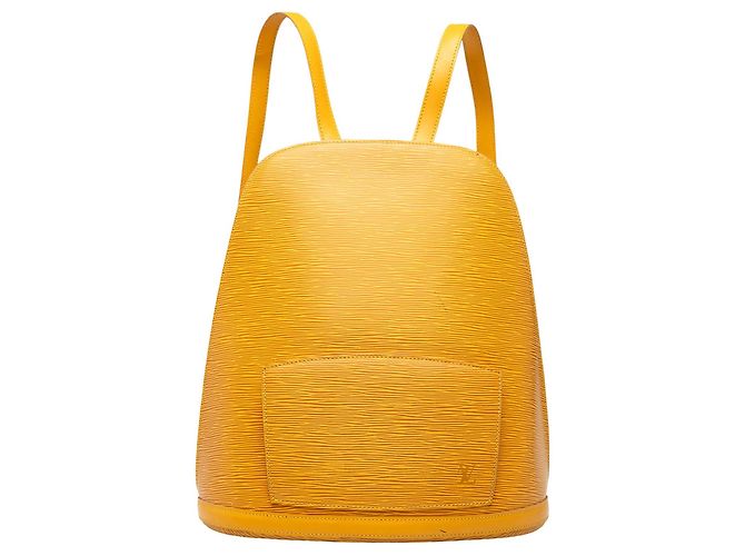 Yellow Louis Vuitton Epi Gobelins Backpack