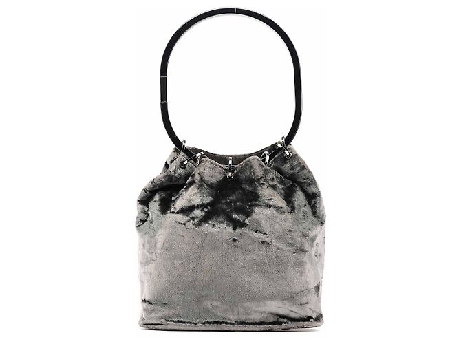 Gucci Borsa a tracolla Loop 1999 in velluto grigio