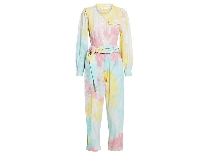 LoveShackFancy Macacão Paca Rainbow Radial Tie Dye