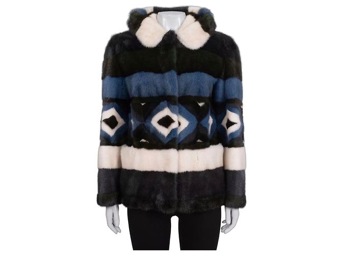 Autre Marque Veste courte en vison Nafa - Pristine IT 44 L d'occasion