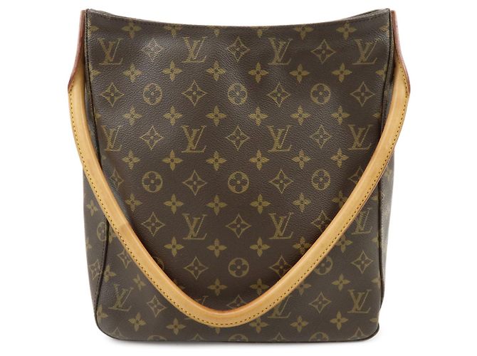 Borsa a tracolla Louis Vuitton Monogram Looping GM Marrone M51145
