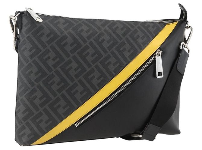 Fendi Borsa Zucca PVC Nero