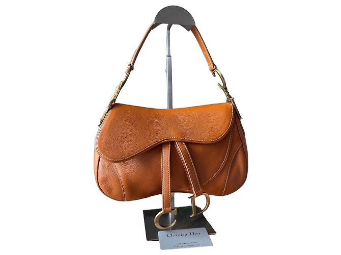 Borsa Dior Saddle in pelle marrone