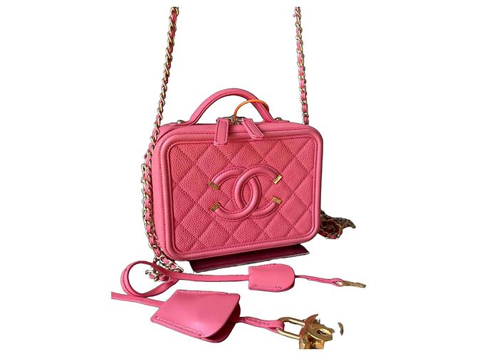 Chanel Vanity Case Cuir Rose
