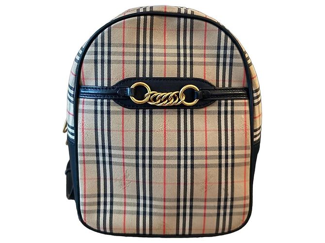 Burberry Check Canvas Rucksack