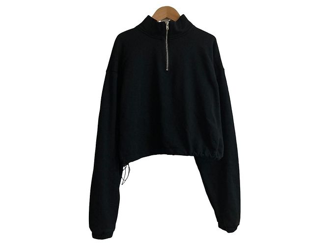Autre Marque #FR2 Cropped Half Zip Sweatshirt