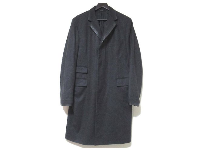 Hermès Hermes PhantomTechnique SUPER120S Wool Leather Coat