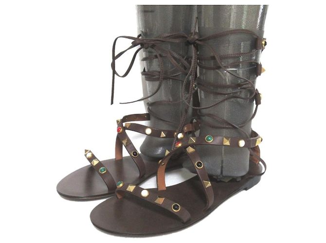 Valentino Garavani Multicolor Stud Gladiator Sandals