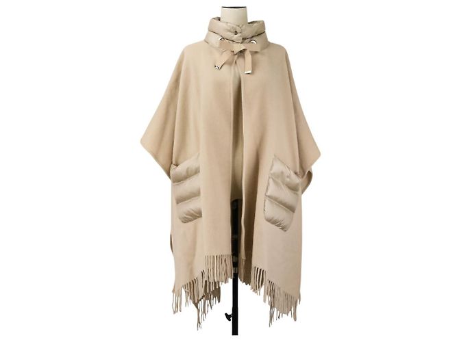 Autre Marque Herno A-Shape Wool Cashmere Poncho Coat