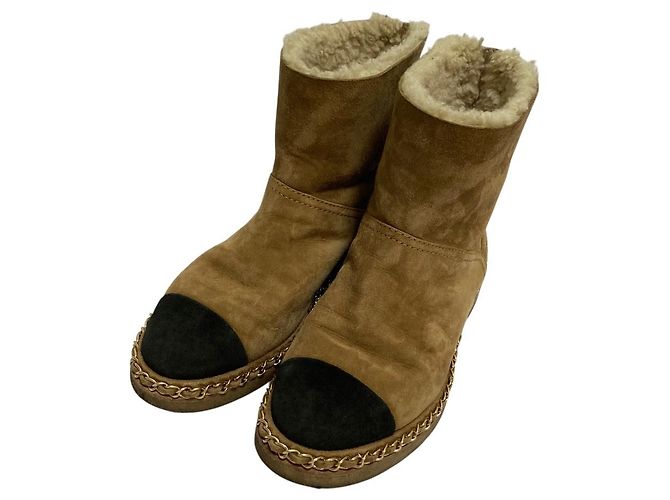 Chanel Shearling Short Boots
