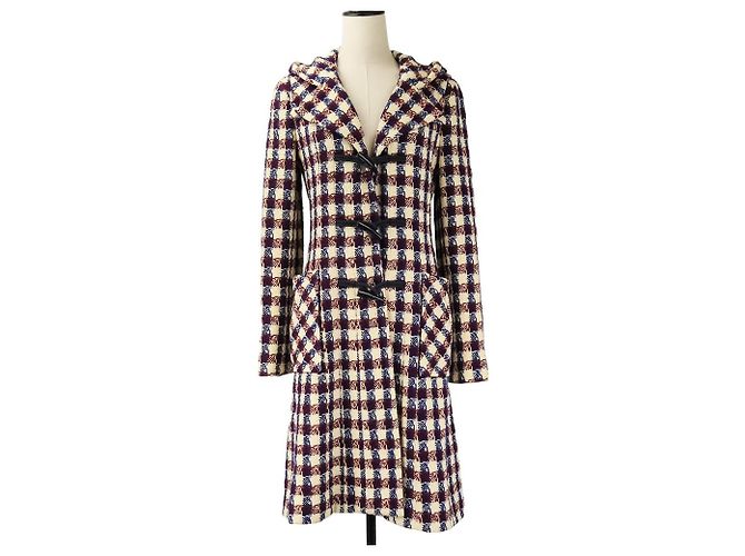 Chanel Tweed Check Coat