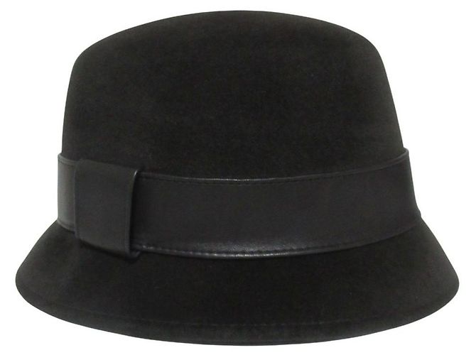Hermès Hermes Rabbit Leather Trim Hat