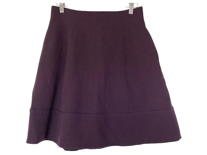 Autre Marque Saia mini evasê de lã Foxey
