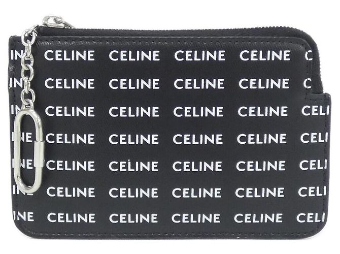 Céline Celine Coated Canvas Coin Key Case