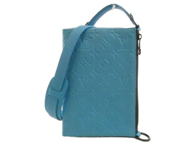 Bolsa de ombro Louis Vuitton Triyon Monogram Triangle em couro de bezerro