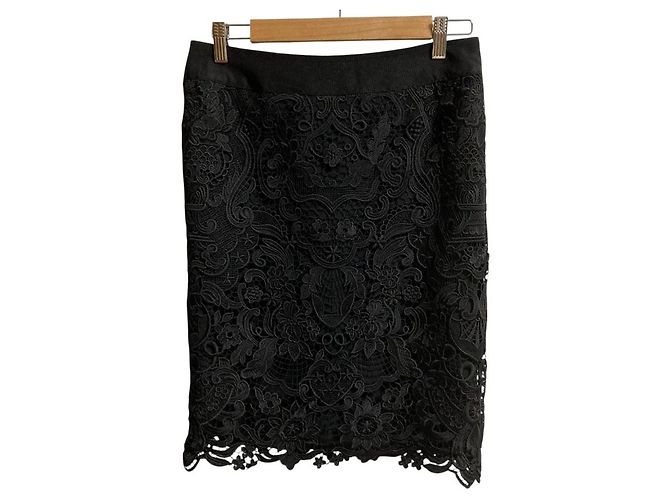 Autre Marque ADORE Spitzenrock Schwarz