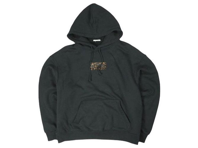 Autre Marque KITH NYC Classic Logo Leopard Applique Baumwoll-Hoodie
