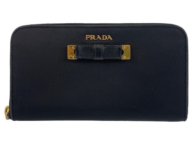 Cartera larga de nailon Prada