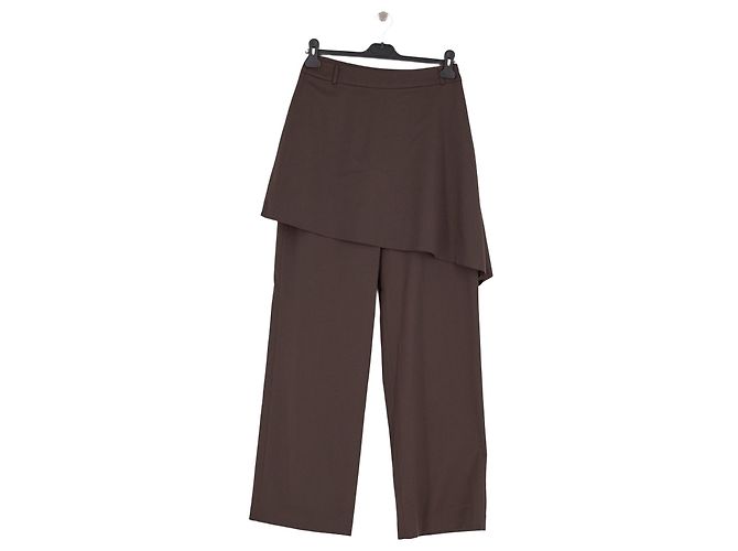 Autre Marque Weite braune Hose