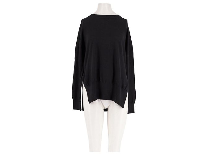 Laurence Bras Wollpullover Schwarz