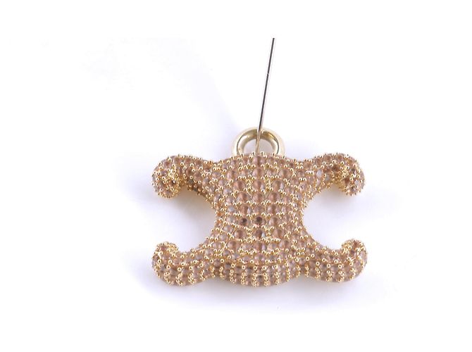 Breloque Céline dorée avec strass