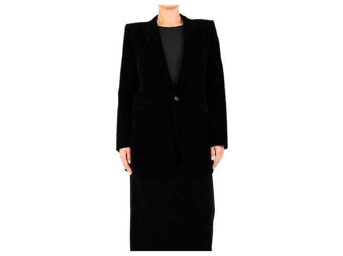 Autre Marque Veste en velours noir - size UK 14