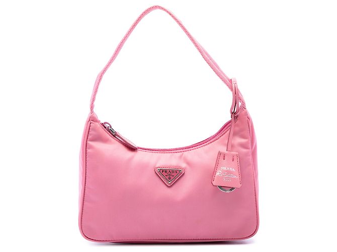 Re-Edition Prada Borsa a tracolla Mini Tessuto Re Edition 2000 Rosa