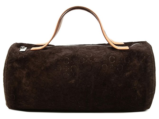 Céline Sac à main Celine Brown C Macadam en daim