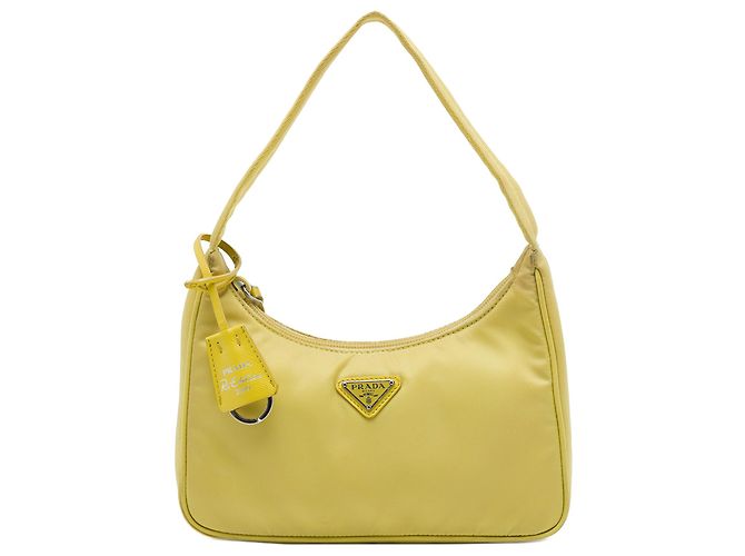 Re-Edition Prada Borsa a tracolla Mini Tessuto Re Edition 2000 Gialla