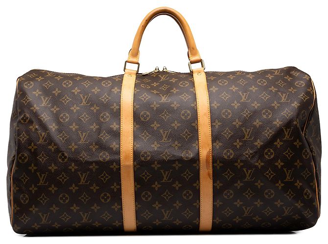 Louis Vuitton Brown Monogram Keepall 60