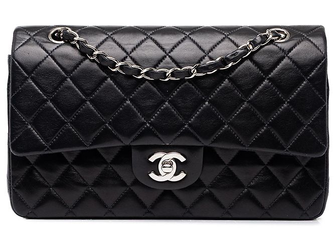 Chanel Black Medium Classic Lambskin Double Flap