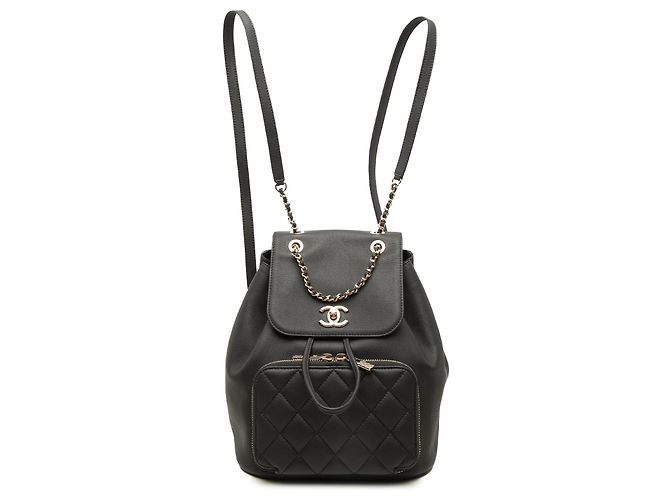 Chanel Black Caviar Business Affinity Backpack