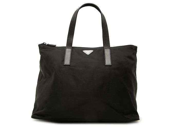 Prada Black Tessuto Tote