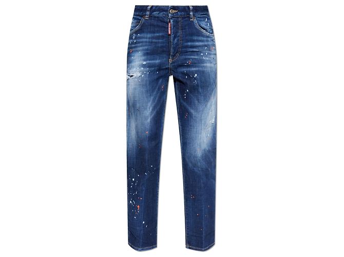 Jeans Boston Dsquared2 Blu Taglio Boyfriend